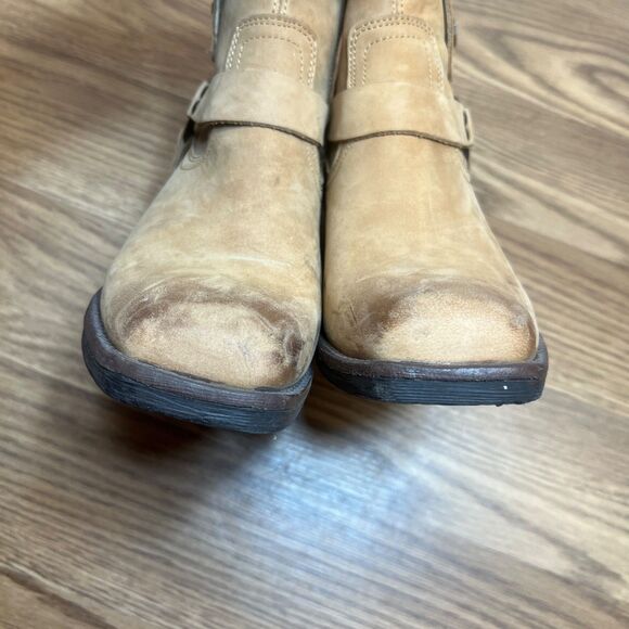 Harley Davidson Abbington Tan D84493 Women's 6 M Harness Ankle Boots - Picture 5 of 11